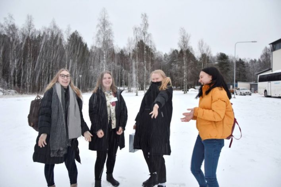 Pirita Kuittinen, Roosa Korhonen, Amanda Rantala ja Sikke Kaasinen kokevat tärkeimmäksi työksi vaikuttamisen yhteiskuntaan.