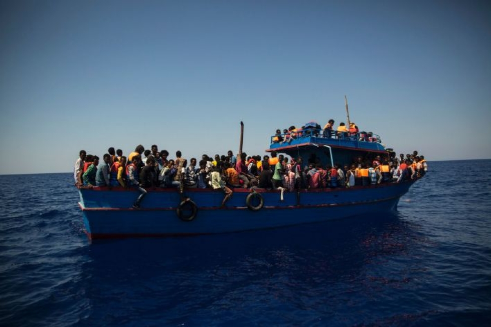 UNHCR:n Euroopan johtajan mukaan Välimeren ylittämisestä on tullut vaarallisempaa kuin koskaan. LEHTIKUVA/AFP