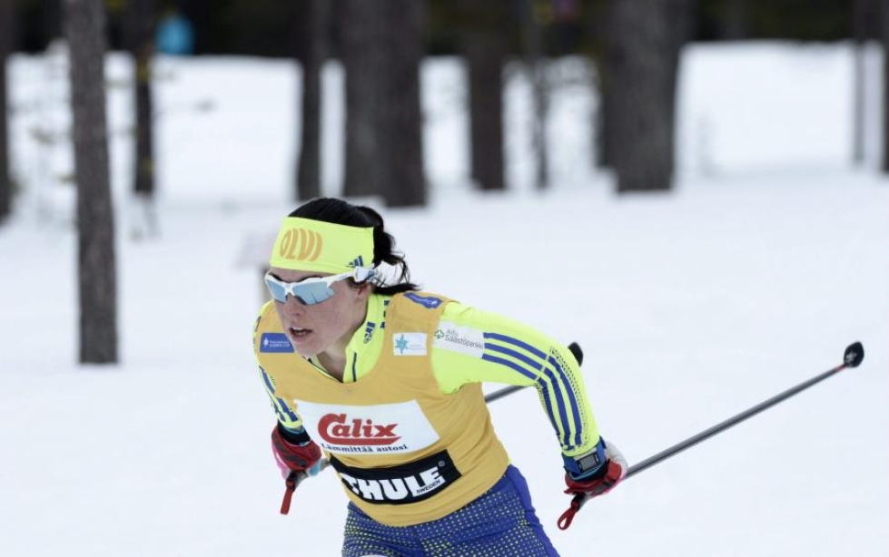 Pärmäkoski voitti perinteisen hiihtotavan kymmenen kilometrin kisan. LEHTIKUVA / Heikki Saukkomaa