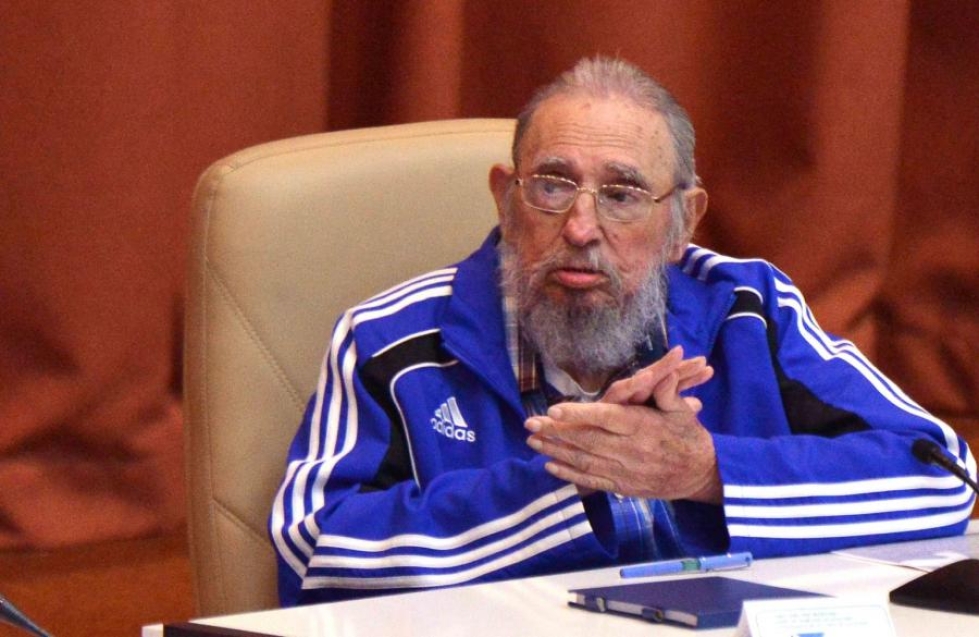 Fidel Castro huhtikuussa 2016 Havannassa Kuubassa. LEHTIKUVA/AFP