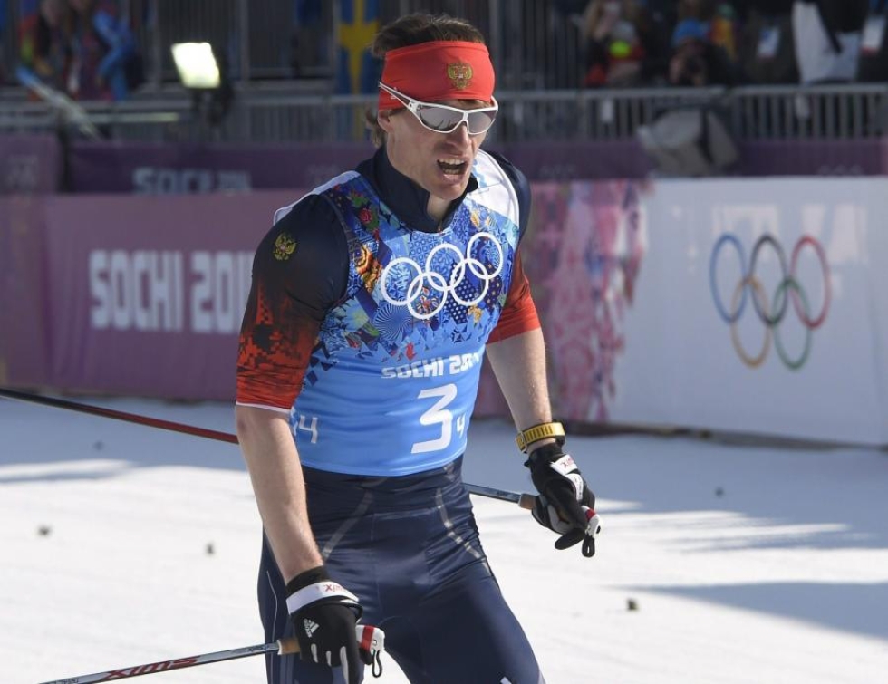 Ruotsalaislehti Expressenin mukaan Maxim Vilegzhanin olisi jäänyt kiinni sydänlääkkeen käytöstä neljä viikkoa ennen Sotshin 2014 olympialaisia. LEHTIKUVA/AFP