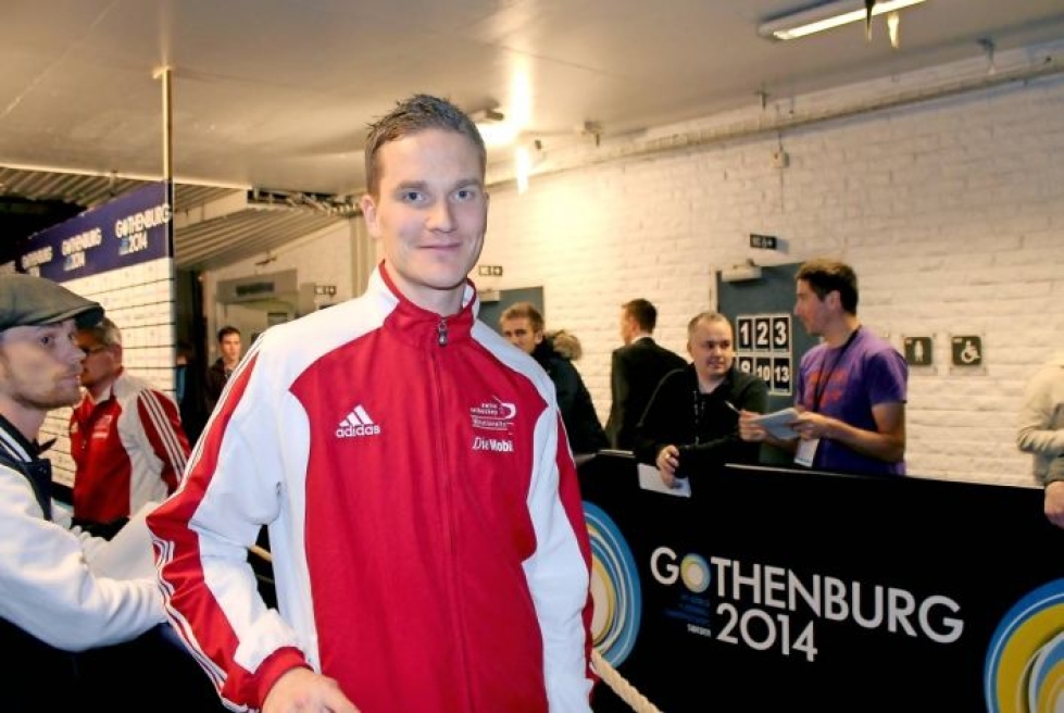 Esa Jussilan ensimmäiset MM-kisat Sveitsin valmennuksessa olivat Göteborgissa vuonna 2014.
