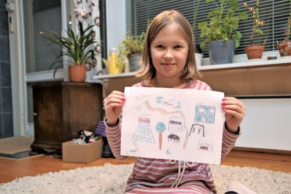 Tällä suunnitelma Siiri Tiainen voitti Kiteen kaupungin innovaatiokisan lasten ja nuorten sarjan.