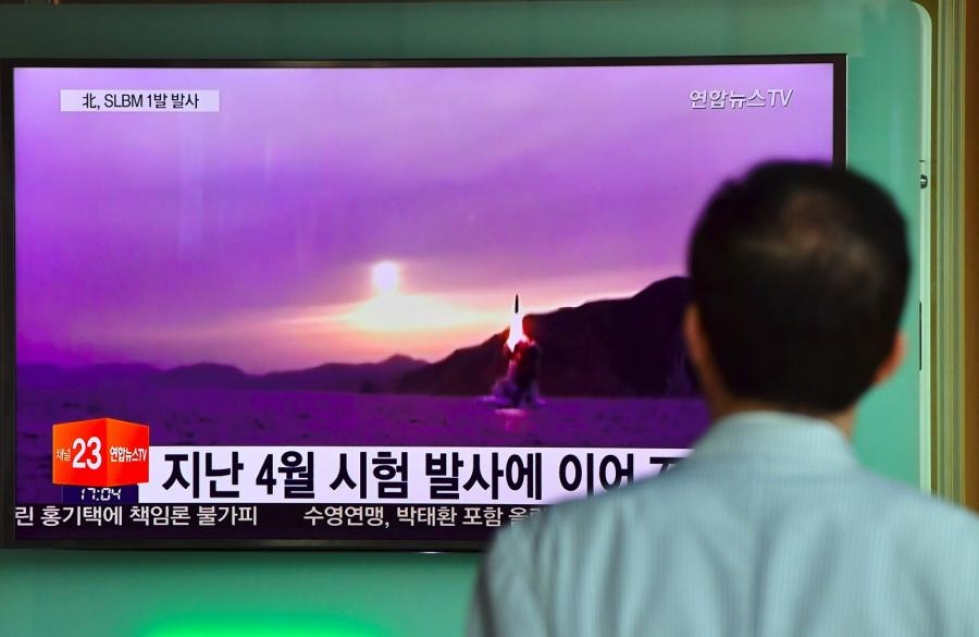 Pohjois-Korea on viime kuukausina tehnyt useita ohjuskokeita. LEHTIKUVA/AFP