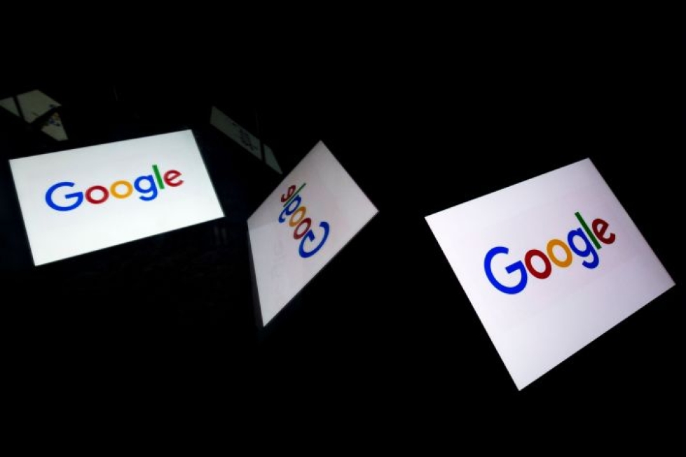 Googlen emoyhtiön Alphabetin arvo kipusi torstaina uuteen ennätykseen. LEHTIKUVA/AFP
