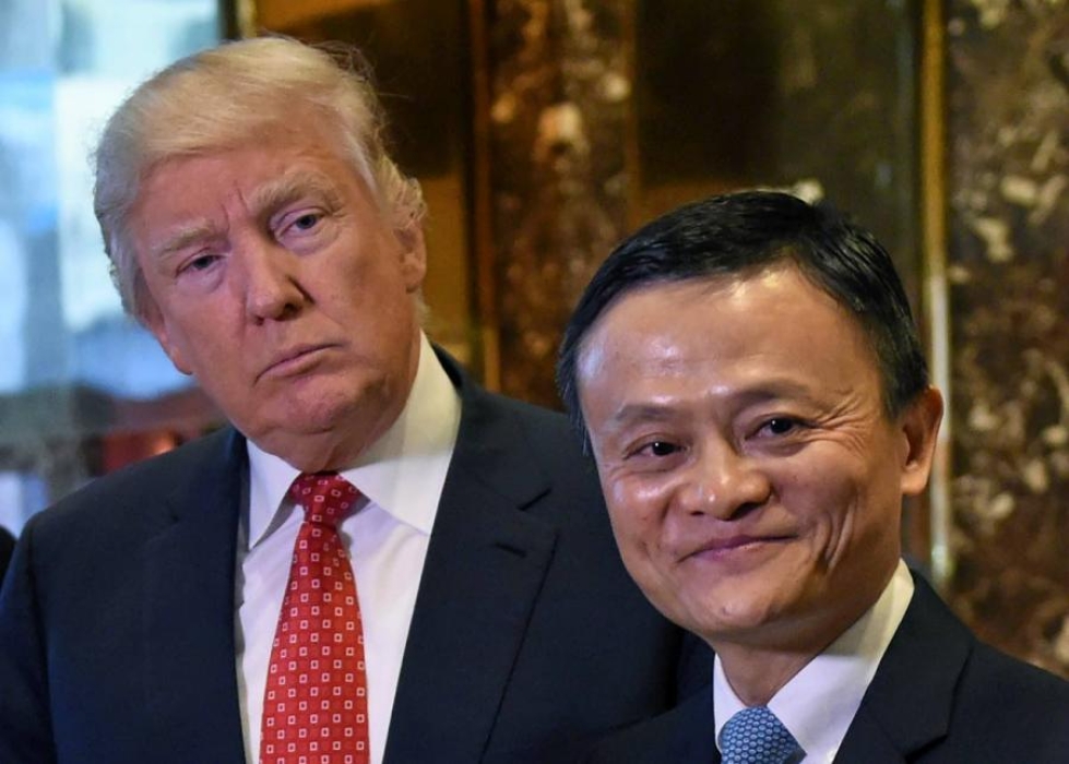 Donald Trump tapasi maanataina kiinalaisen verkkokauppayhtiö Alibaban perustajan ja pääjohtajan, Jack Man.