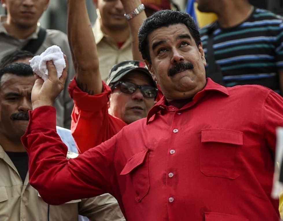 Presidentti Nicolas Maduron asemasta vaaditaan kansanäänestystä. LEHTIKUVA / AFP