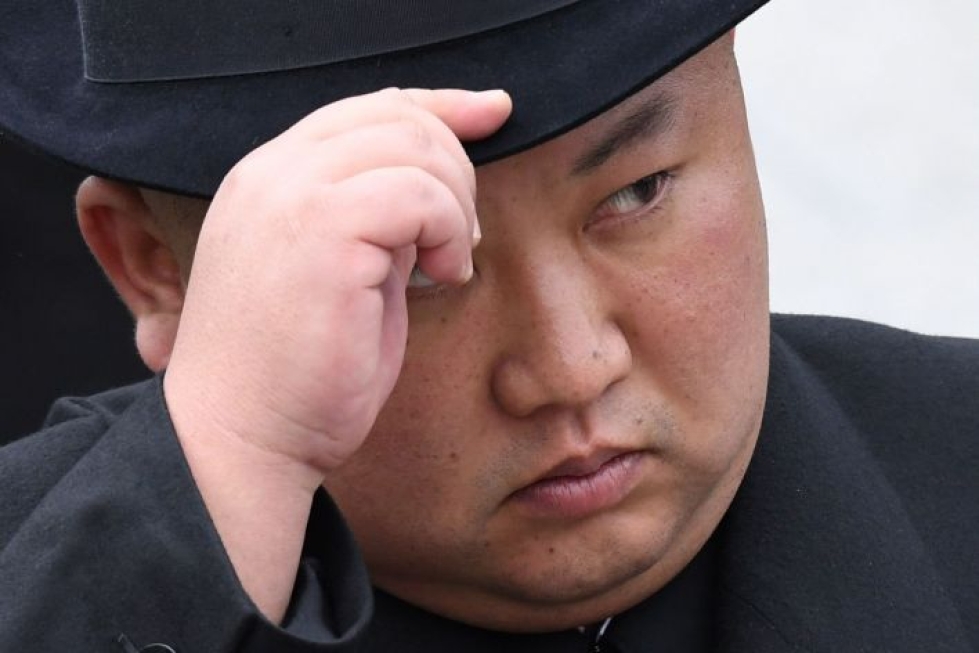 Uutistoimiston mukaan harjoitus tehtiin lauantaina paikallista aikaa ja maan johtaja Kim Jong-un valvoi harjoitusta. LEHTIKUVA/AFP