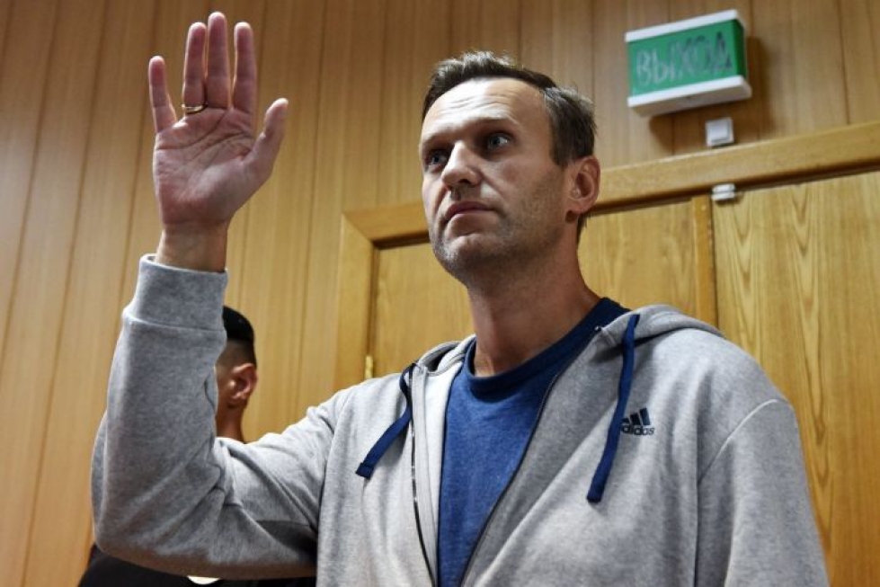 Aleksei Navalnyi kärsi kuukauden vankeusrangaistuksen luvattoman mielenosoituksen järjestämisestä. LEHTIKUVA/AFP