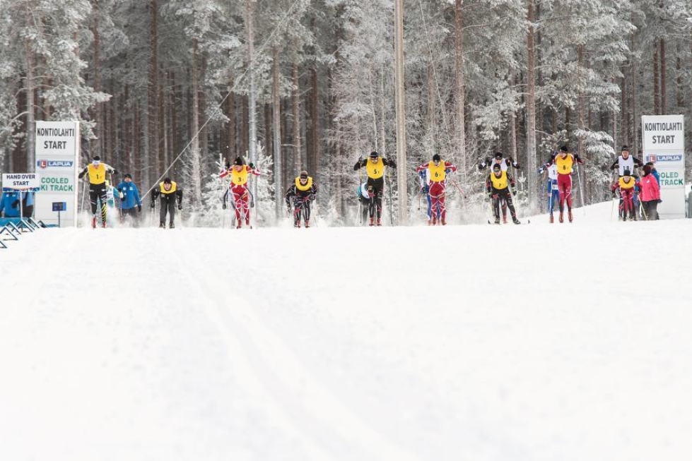 Viime vuonna maakuntaviesti hiihdettiin Kontiolahden maisemissa.