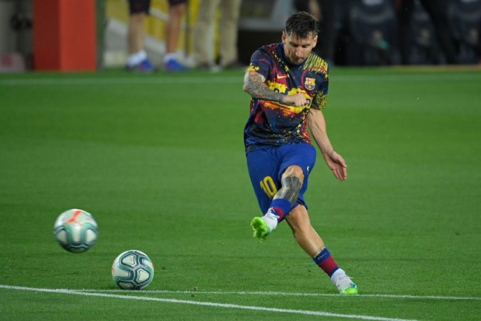 Lionel Messi on pelannut koko aikuisuransa Barcelonassa. Pelaajalla on ollut kitkaa seuran johdon kanssa. LEHTIKUVA / AFP / Lluis Gene
