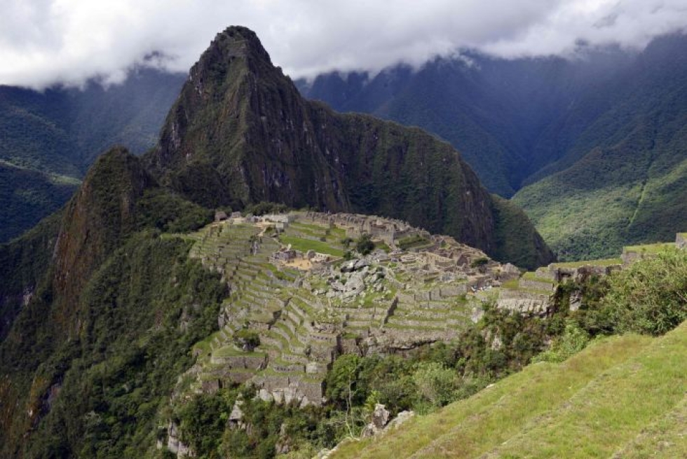 Peru pyrkii puita istuttamalla suolememaan historiallista aluetta mutavyöryiltä ja maastopaloilta. LEHTIKUVA/AFP