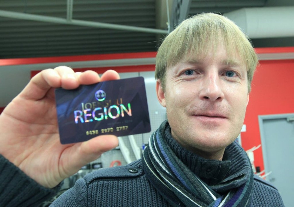 Sergei Luzhin sai ensimmäisen Joensuu region -kortin.