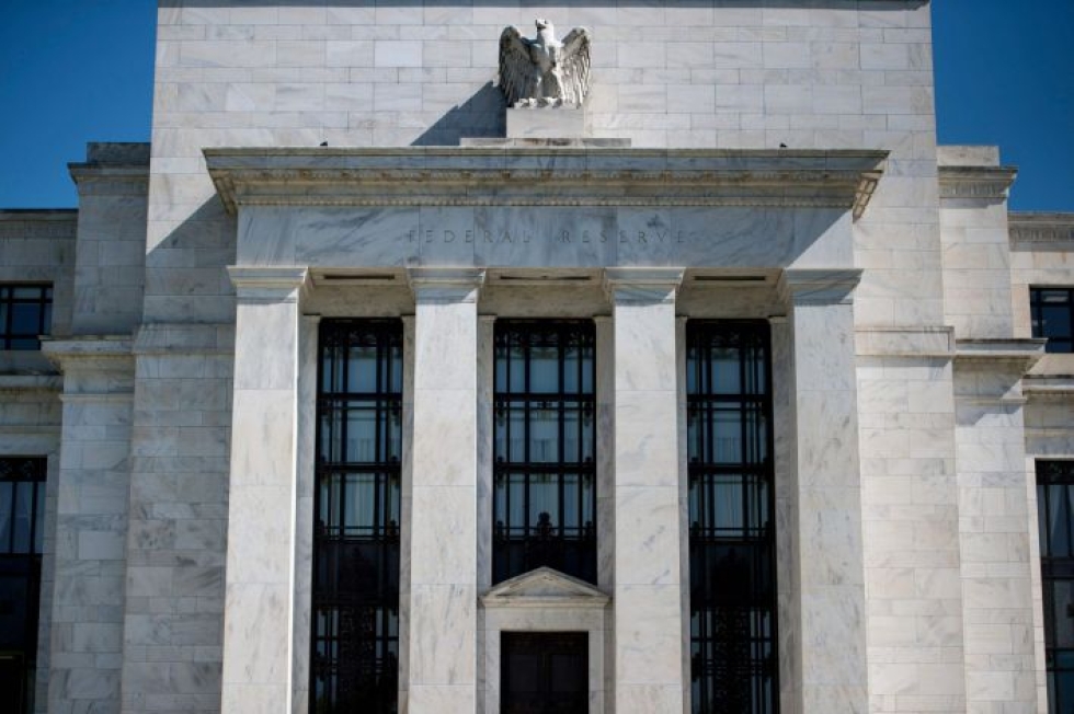 Pörssikurssien luisu liittyy muun muassa Yhdysvaltain keskuspankin Federal Reserven koronnostoihin. LEHTIKUVA/AFP