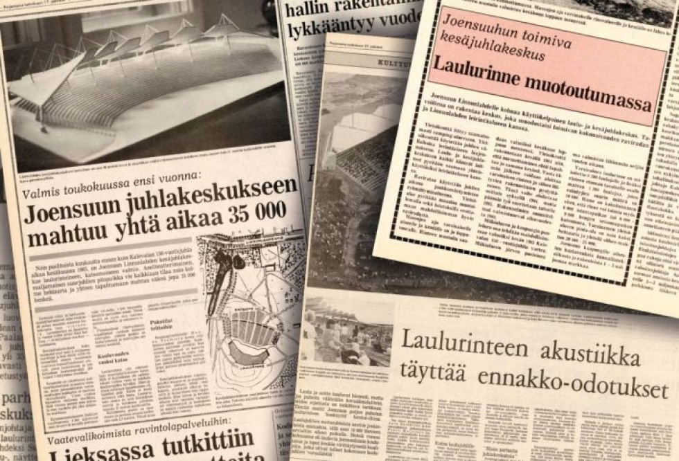 Uutisia Karjalaisessa 11.6.1983, 17.2.1984 ja 31.5.1985.