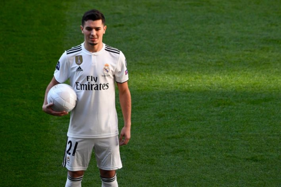 Manchesteriläisseuran keskikenttäpelaaja Brahim Diaz siirtyi Espanjan liigaan Real Madridiin. Lehtikuva/AFP