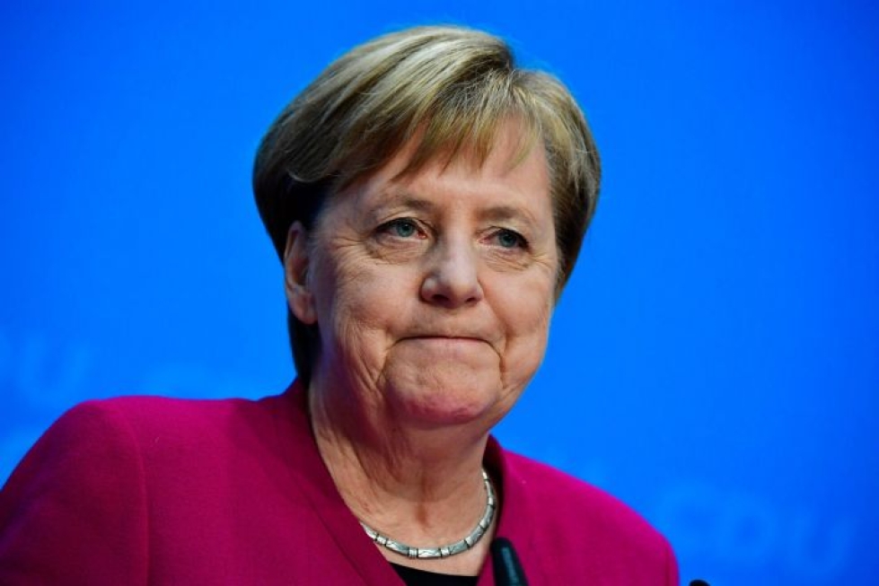 Merkel ei itse halunnut ottaa kantaa siihen, kuka tulisi valita hänen seuraajakseen. LEHTIKUVA / AFP