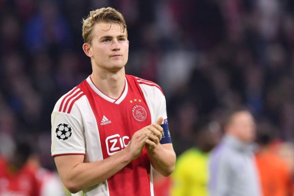 Matthijs De Ligt kipparoi viime kaudella Ajaxin Mestarien liigassa välieriin. LEHTIKUVA/AFP