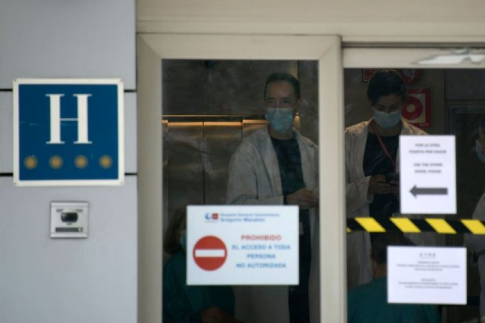 Espanjassa koronaviruksesta on kärsinyt pahiten Madridin alue, jossa hotelleja on varusteltu sairaalakäyttöön. LEHTIKUVA/AFP