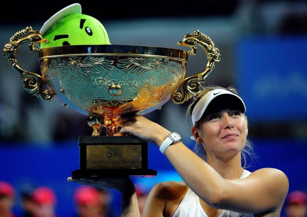 Sharapova ehti olla maailmanlistan ykkösenä useaan otteeseen. LEHTIKUVA/AFP