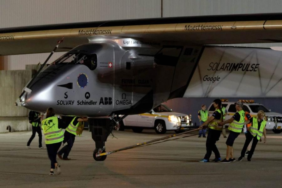 Solar Impulsen maailmanympärimatka alkoi maaliskuussa. LEHTIKUVA / AFP