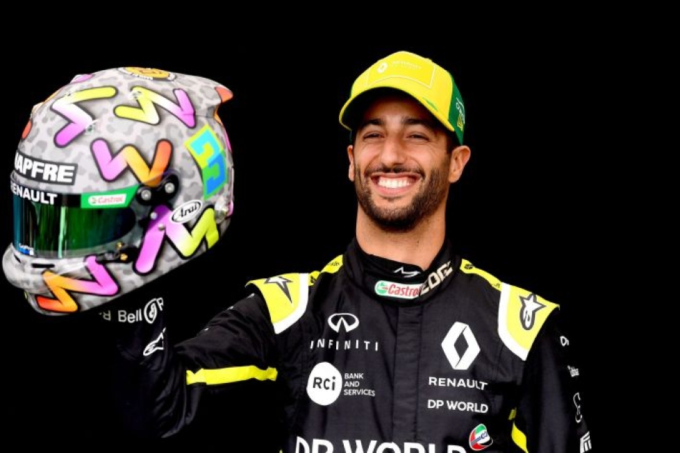Ricciardon viime kausi oli heikko, eikä hän ei päässyt kertaakaan palkintokorokkeelle. Lehtikuva/AFP