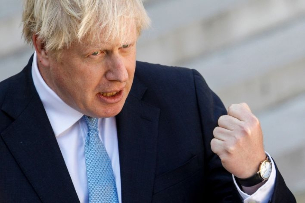 Pääministeri Boris Johnsonin mukaan Britannia jättää EU:n lokakuun lopussa, syntyipä uusi erosopimus tai ei. LEHTIKUVA / AFP