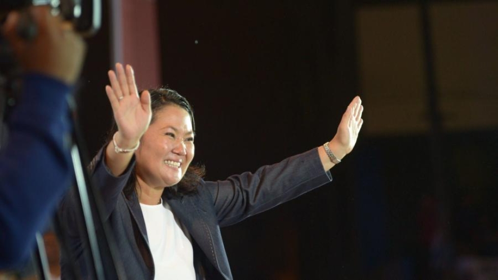 Perun entisen presidentin tytär Keiko Fujimori pyrkii nyt maan presidentiksi. LEHTIKUVA/AFP