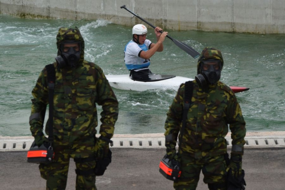 Brasilian armeija harjoitteli olympialaisiin kohdistuvan terrori-iskun varalta viime kuussa. LEHTIKUVA/AFP
