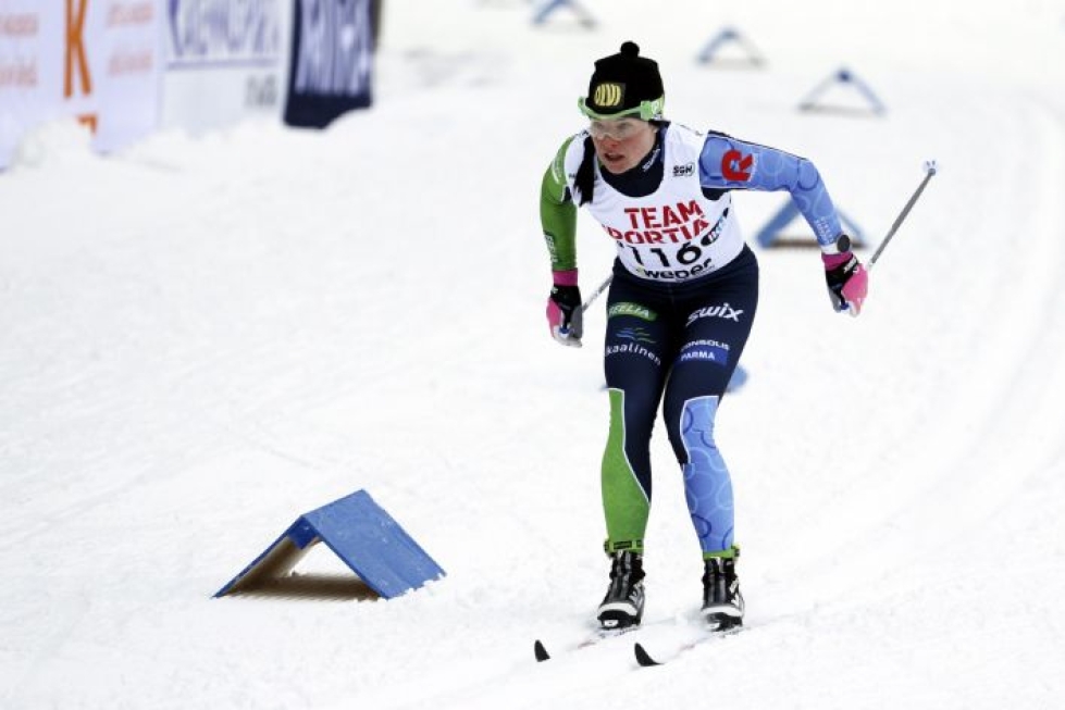 Pärmäkoski on tällä kaudella kilpaillut yhdeksästä maailmancupin sprintistä kuusi, parhaana sijoituksenaan Rukan viides sija. Lehtikuva / Lauri Heino