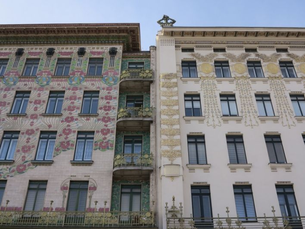 Wienissä talot ovat maalauksellisia.