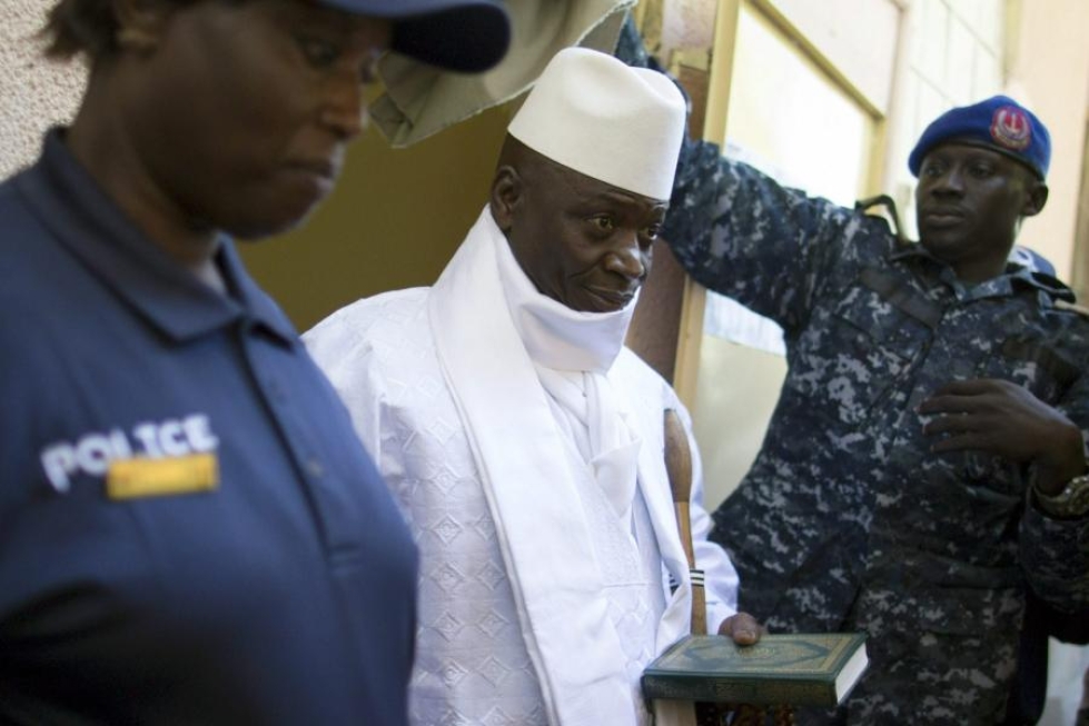 Gambian nykyinen presidentti Yahya Jammeh hävisi aiemmin tässä kuussa pidetyt presidentinvaalit. LEHTIKUVA/AFP
