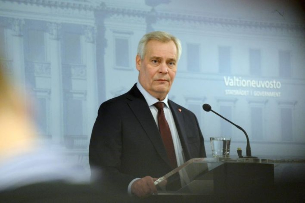 Pääministeri Antti Rinne (sd.) kertoi erostaan medialle tiistaina.