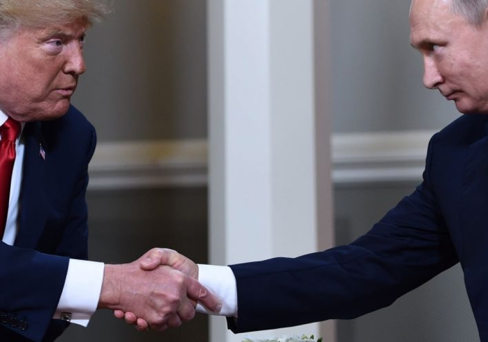 Trump tapasi Putinin edellisen kerran Helsingissä viime vuonna. LEHTIKUVA / AFP
