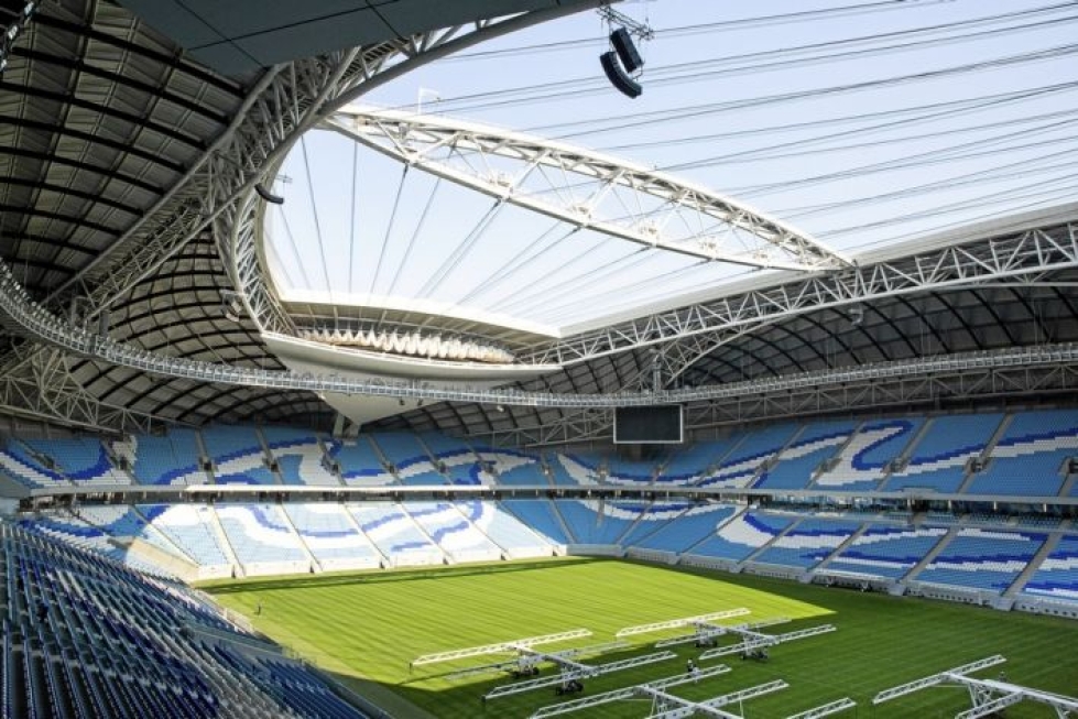 Al-Janoubin 40 000 katsojaa vetävä stadion on yksi kahdeksasta Qatarin MM-kisojen näyttämöistä.