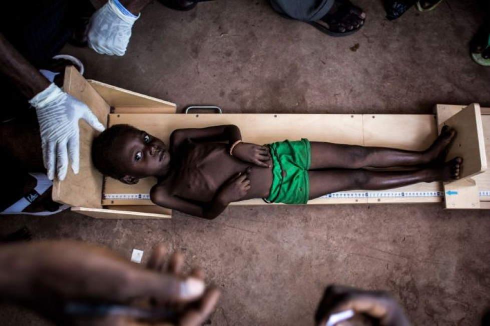 Lapset ovat joutuneet kärsimään aseellisten konfliktien vaikutuksista muun muassa Kongon demokraattisessa tasavallassa. Lehtikuva / AFP