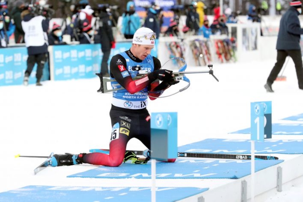 Sturla Holm Lägreid voitti viime lauantaina Kontiolahdella maailmancupkauden avauskilpailun.