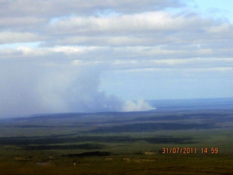 Pohjois-Karjalaan kantautuu lähes joka vuosi metsäpalojen savua Venäjältä. Nämä savupatsaat kuvattiin heinäkuussa 2011.