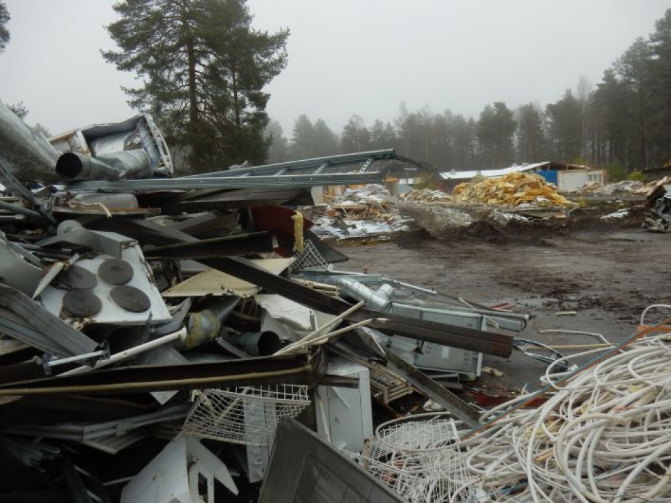 Yhteensä 40 rivitaloasuntoa puretaan Rantakylässä tänä syksynä. Kuva: Hannu Asikainen