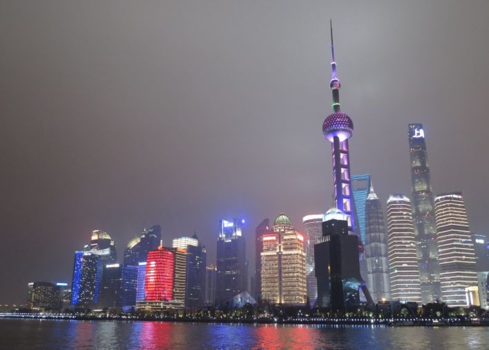 Shanghai on valojen kaupunki.