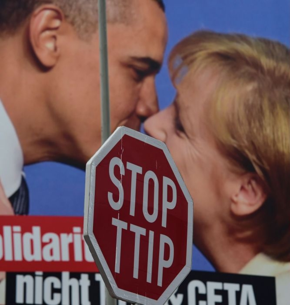 Obaman on määrä tavata Merkel viikonvaihteessa Hannoverissa. Lehtikuva/AFP