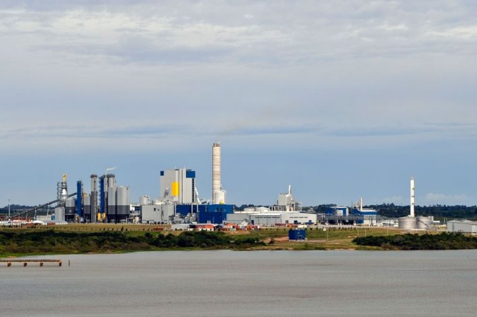 UPM:n tehdas Fray Bentosissa Uruguayssa. Lehtikuva/AFP