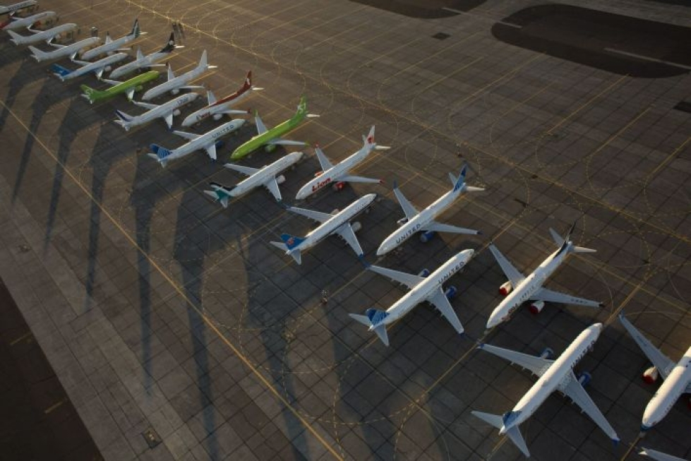 Boeingin toimitusjohtaja Dennis Muilenburg arvioi, että 737 Max -koneet voitaisiin saada takaisin liikenteeseen vielä tänä vuonna. LEHTIKUVA/AFP