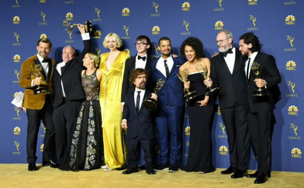 Game of Thrones palkittiin viime vuonna parhaan draamasarjan Emmyllä. LEHTIKUVA/AFP