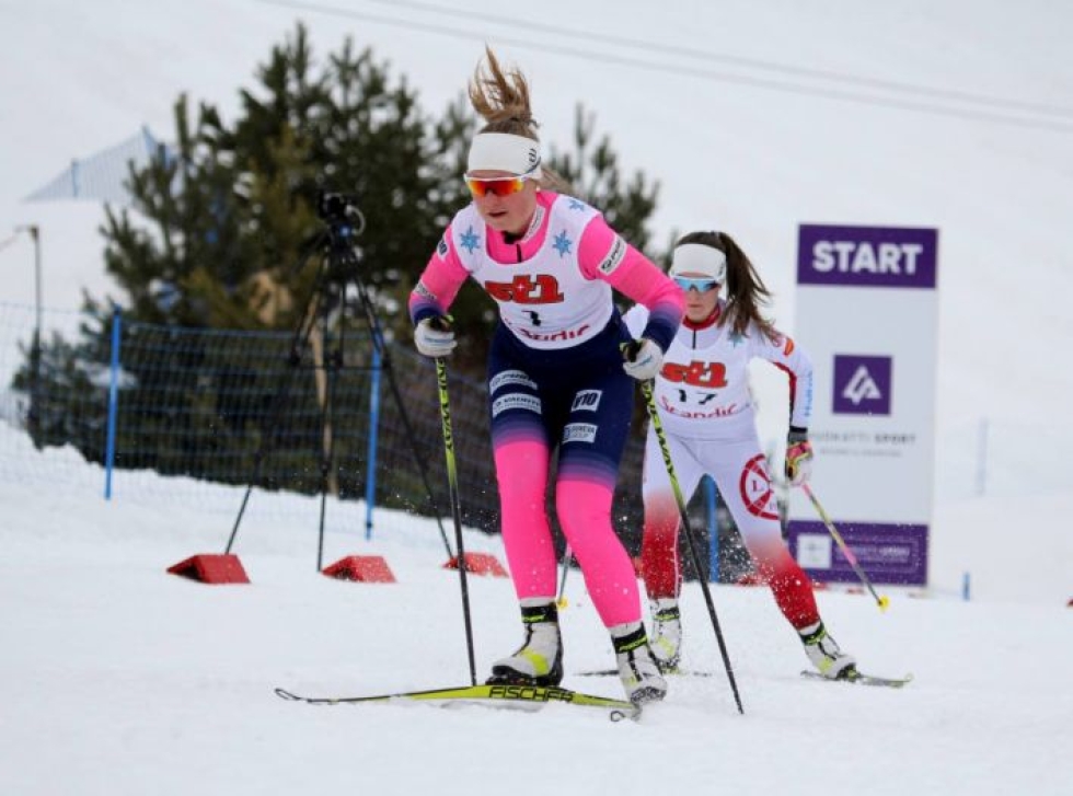 Inka Hämäläinen vei Hopeasommassa Vuokatissa 16-vuotiaiden sprintin mestaruuden.