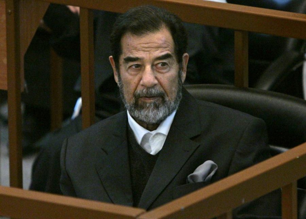 Diktaattori Saddam Hussein johti Irakia vuodet 1979 -2003. LEHTIKUVA/AFP