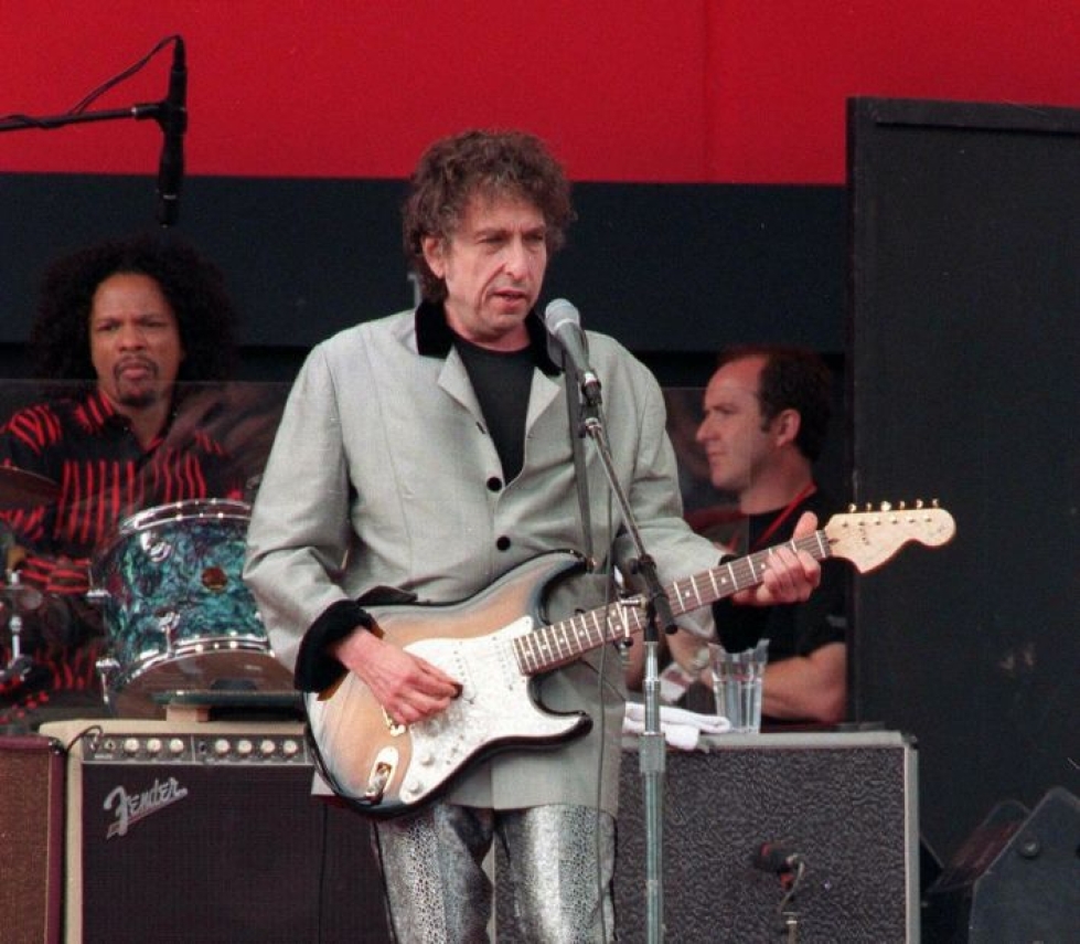 Bob Dylan Pori Jazzissa heinäkuussa 1996. LEHTIKUVA / SOILE KALLIO