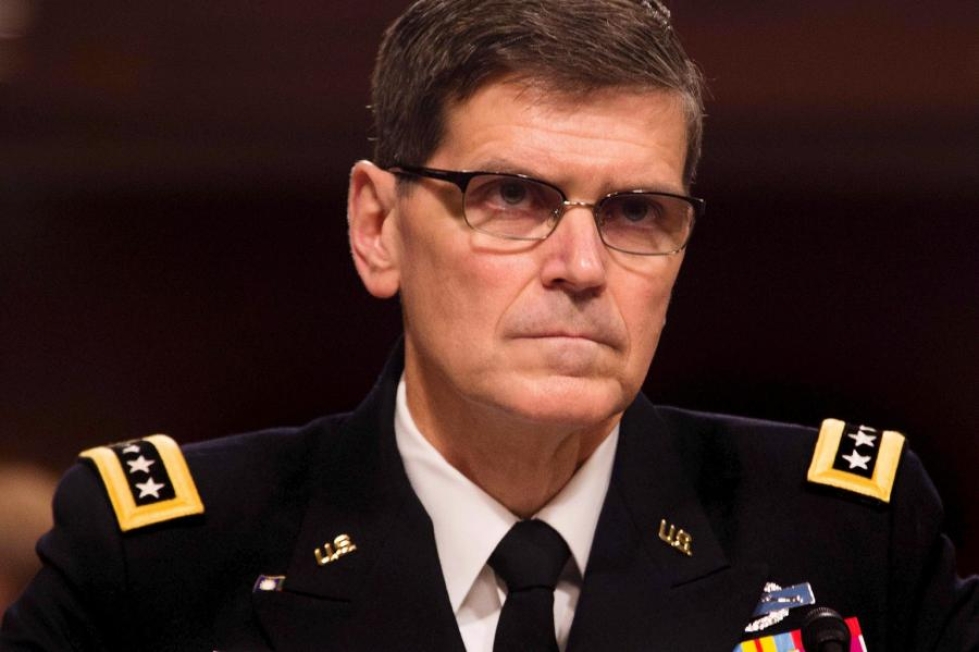 USA:n asevoimien kenraali Joseph Votel joutui Turkin presidentin ryöpytyksen kohteeksi. LEHTIKUVA/AFP