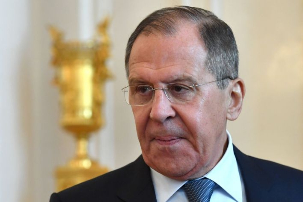 Venäjän ulkoministeri Sergei Lavrov sanoo, että Yhdysvallat on julkisesti ottanut kurssin kohti laitonta hallituksen vaihtamista. LEHTIKUVA/AFP