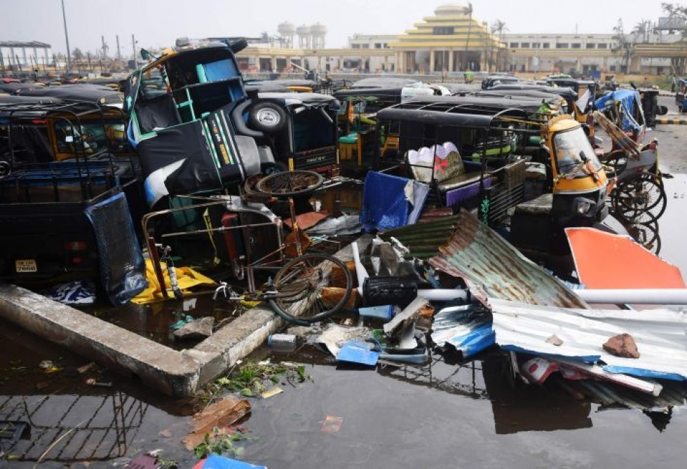 Eniten kuolonuhreja kärsi hindulaisten pyhiinvaelluskohteena tunnettu Purin kaupunki, jossa 21 ihmistä kuoli. Kuva: Lehtikuva/AFP